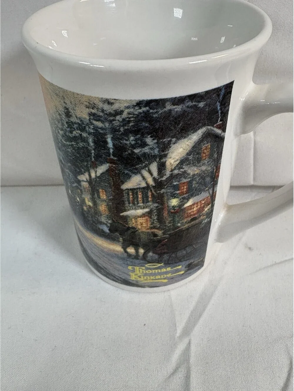 Vintage 1997 Thomas Kinkade Hometown Christmas Memories 2006 Coffee Tea Mug